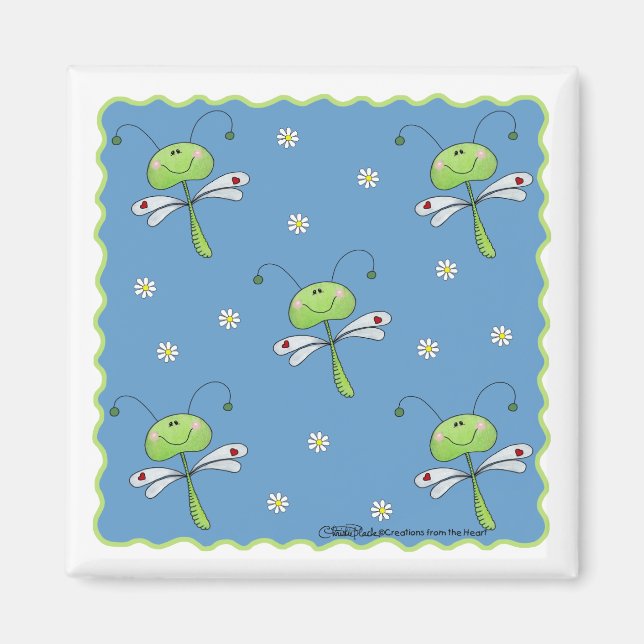 Libellen und Daisies Magnet (Vorne)