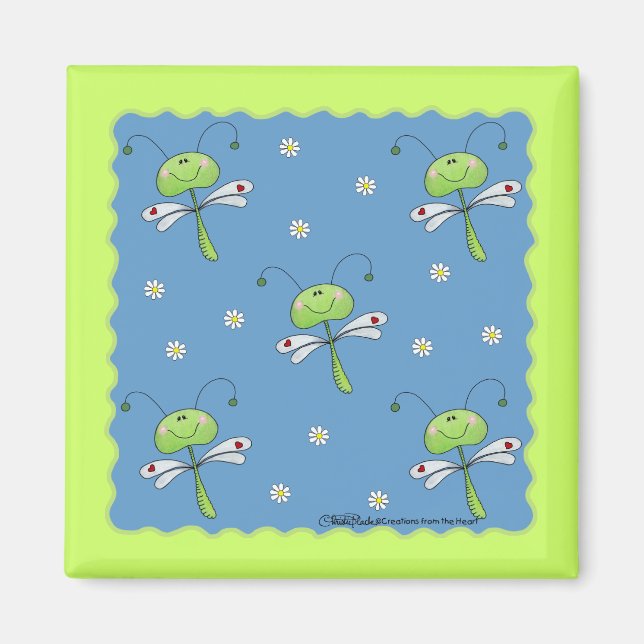 Libellen und Daisies Magnet (Vorne)