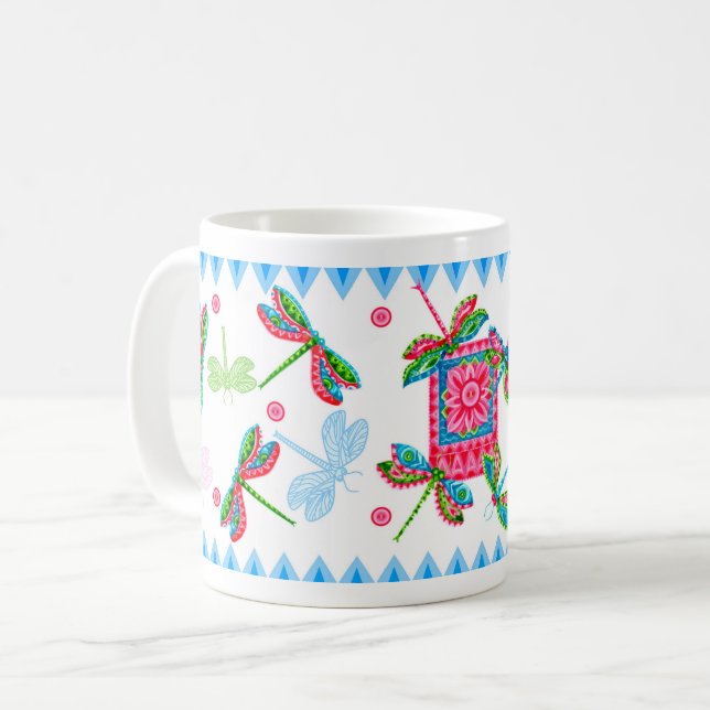 Libellen und Lilien Tasse 2 (Vorderseite Links)