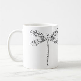 Libellen und Lilien-Tasse zum Anmalen Kaffeetasse