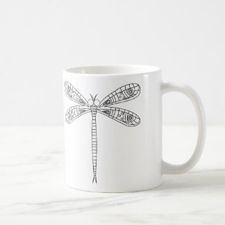 Libellen und Lilien-Tasse zum Anmalen Kaffeetasse