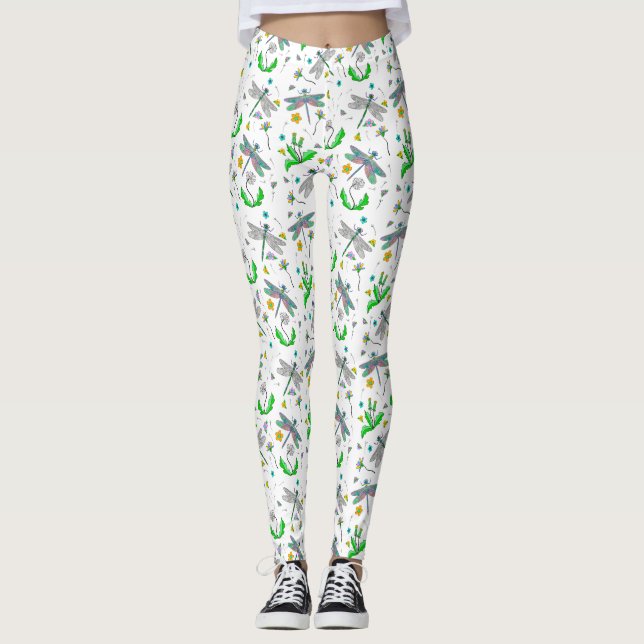 Libellen und Lüster Leggings (Vorderseite)