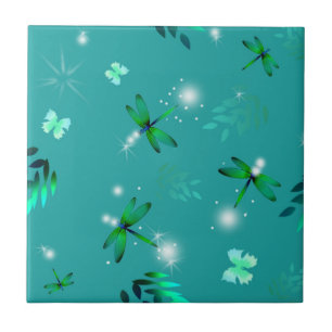 Libellen und Schmetterlings-Fliesen Fliese