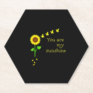 Libellen und Sonnenblume You Are My Sunshine (2) Untersetzer