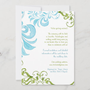 Libellen Wirbel Schriftrolle Chic Moderne Florale  Save The Date