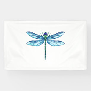 Libellenblau zeichnend Libellen in der Liebe Banner