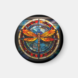 Libellenfarbglas Magnet