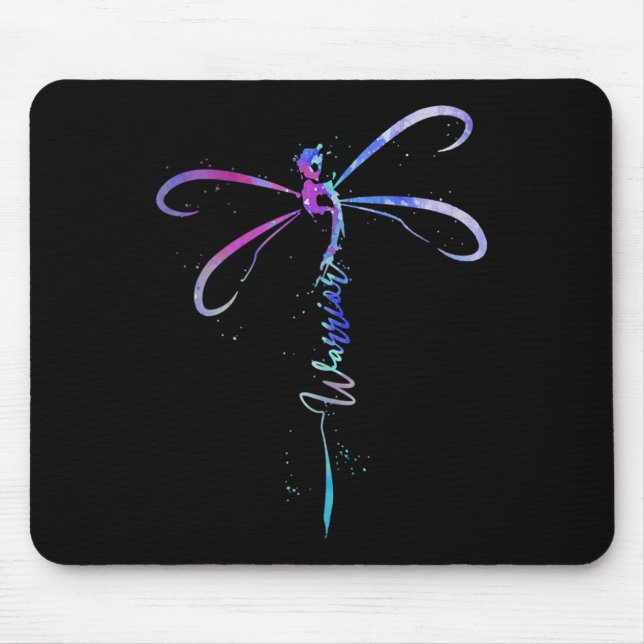 Libellenkrieger Semikolon Suizidprävention Awa Mousepad (Vorne)