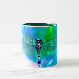 Libellenreise-Tasse Zweifarbige Tasse