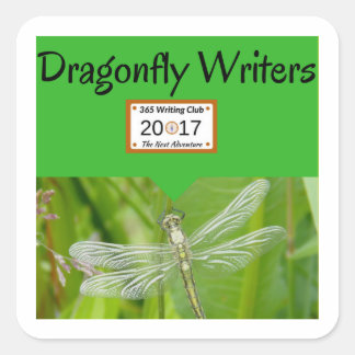 Libellensticker! Quadratischer Aufkleber