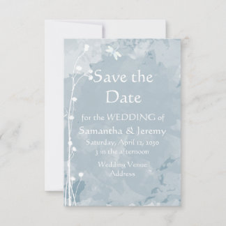Libellule Aquarelle Bleu Vert Save the Date