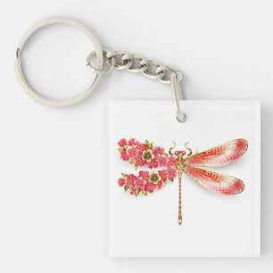 libellule de fleurs avec sakura de bijoux