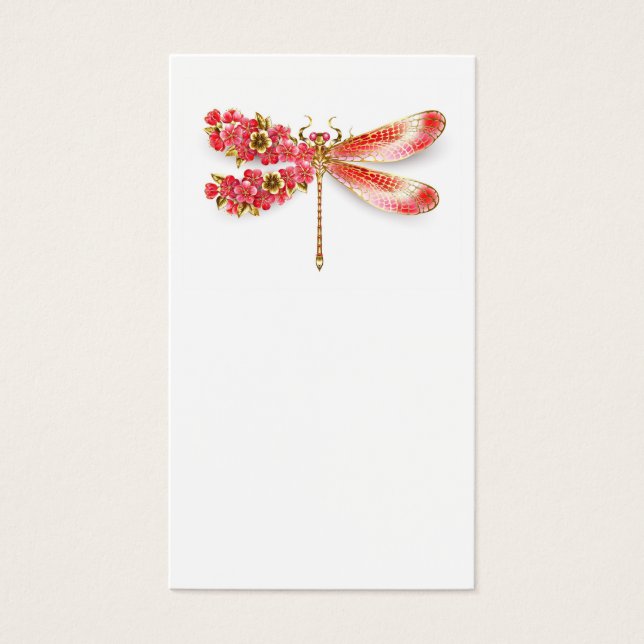 libellule de fleurs avec sakura de bijoux (Devant)