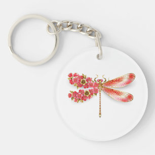 libellule de fleurs avec sakura de bijoux