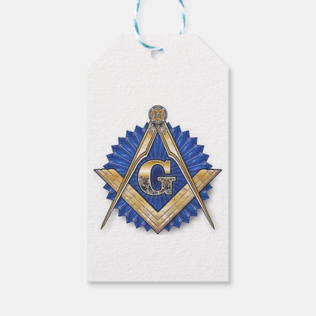 Libéral maçonnique étiquettes cadeaux Blue Lodge (Dos)