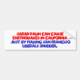 Liberal-Schauer-Aufkleber Sarahs Palin San Fran Autoaufkleber