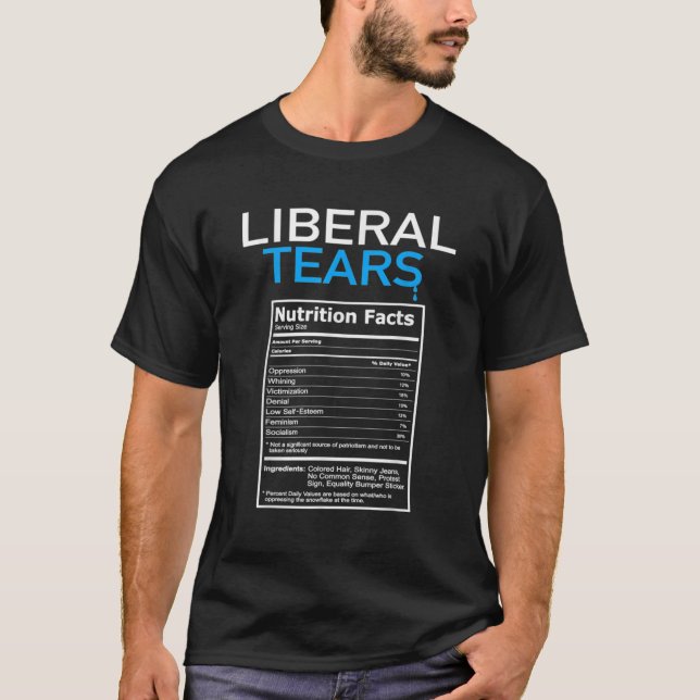 Liberal Tears Anti Liberal Pro Trump Republican Gi T-Shirt (Vorderseite)