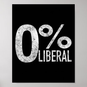 Liberaldemokrat Null Prozent Liberaler Pro Trump Poster