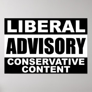 Liberale Beratung: Konservativer Inhalt! Poster