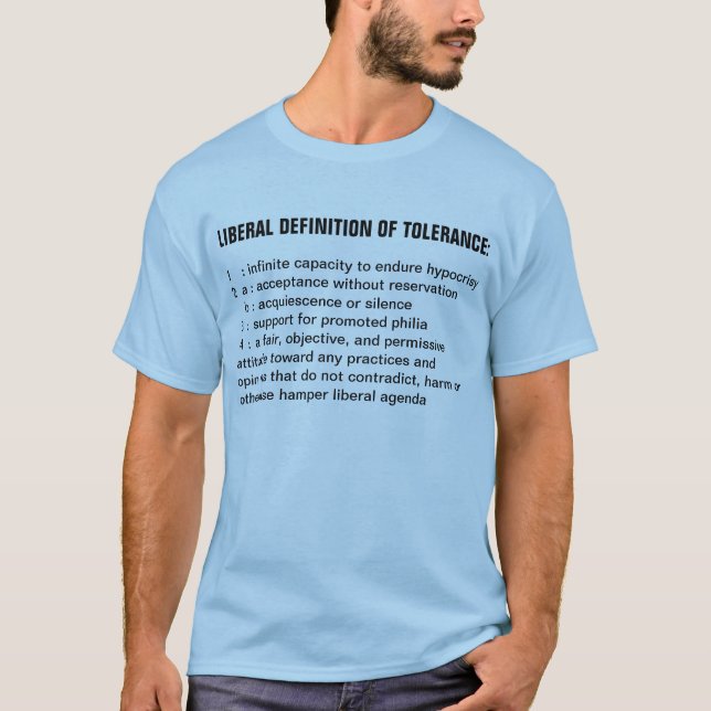 LIBERALE DEFINITION DER TOLERANZ T-Shirt (Vorderseite)