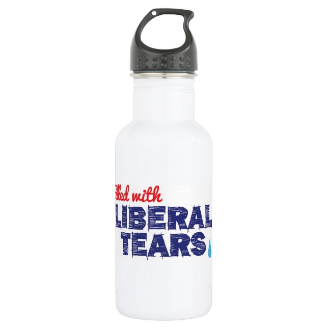 Liberale Risse -- Wasser-Flasche Edelstahlflasche (Vorderseite)
