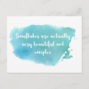 Liberale Snowflake Postcard Postkarte