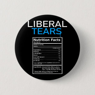 Liberale Tränen gegen Liberal Pro Trump Republikan Button