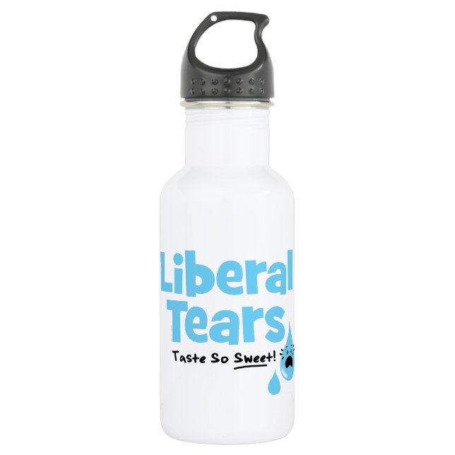 Liberale Tränen schmecken so süß Trinkflasche (Vorderseite)