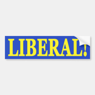 Liberaler Autoaufkleber