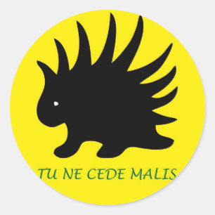 Liberaler Porcupine Sheet - M3 Runder Aufkleber