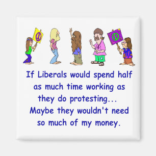 Liberaler Protester Magnet