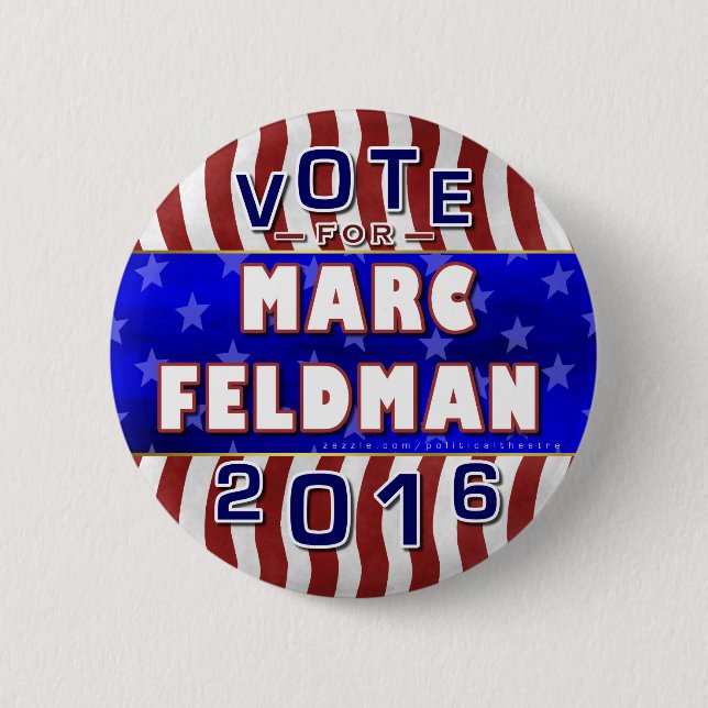 Liberalist 2016 Marc-Feldman Präsidenten-Wahl Button (Vorderseite)