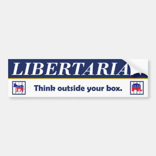 Liberalist - denken Sie außerhalb Ihres Autoaufkleber