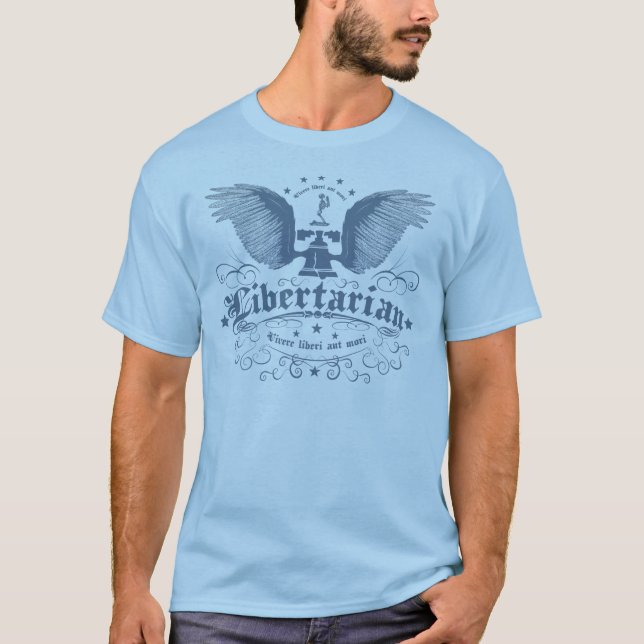 Liberalist "leben nicht durch die Klinge" T - T-Shirt (Vorderseite)