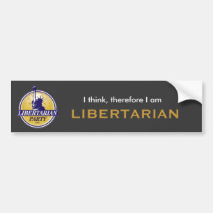 Liberalistischer Autoaufkleber