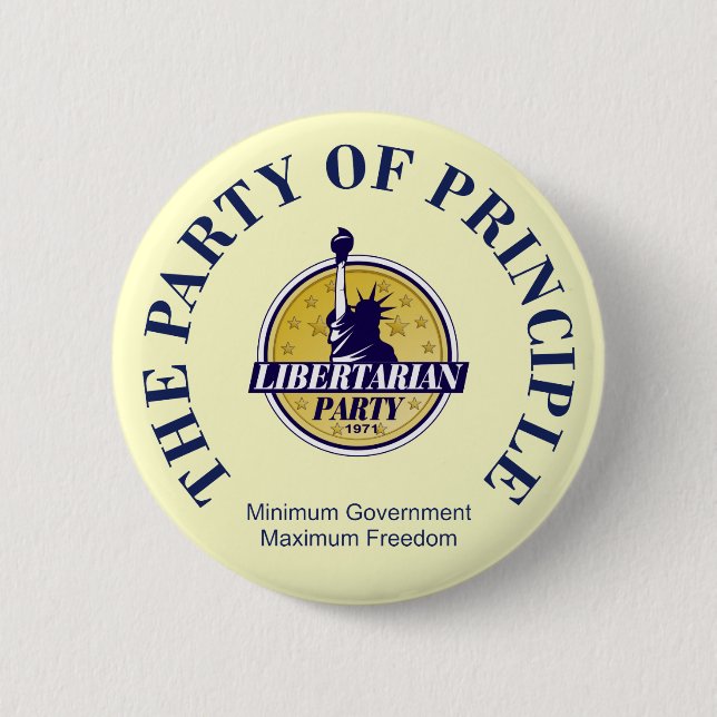 Liberalistischer Party-Knopf - 5 Größen Button (Vorderseite)