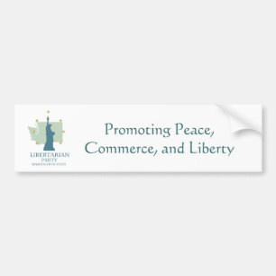 Liberalistischer Party-Washington-Staat Autoaufkleber