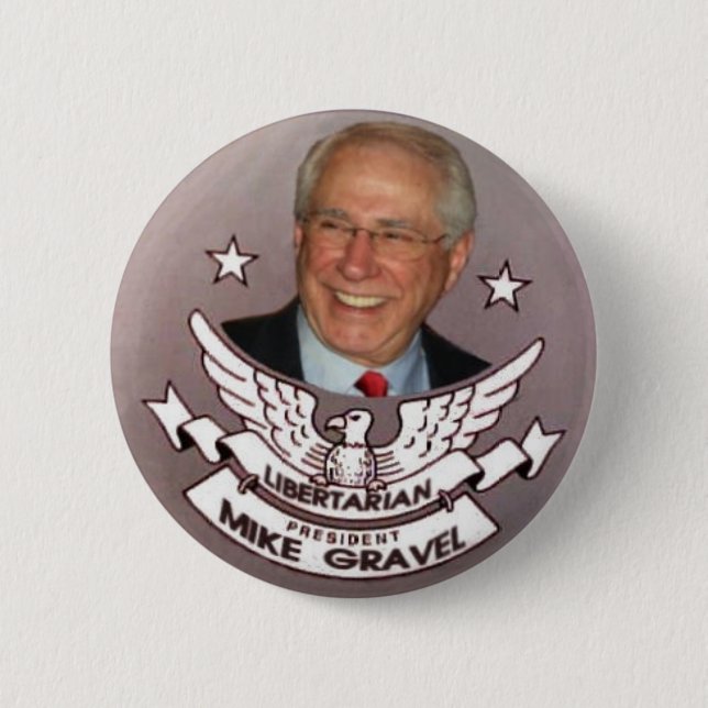 Liberalistischer Präsident Gravel Button (Vorderseite)