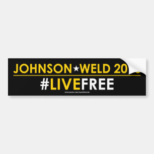 Liberalistisches Autoaufkleber Johnsons/der