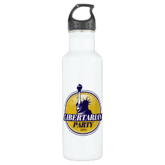 Liberalistisches Party-Logo Edelstahlflasche