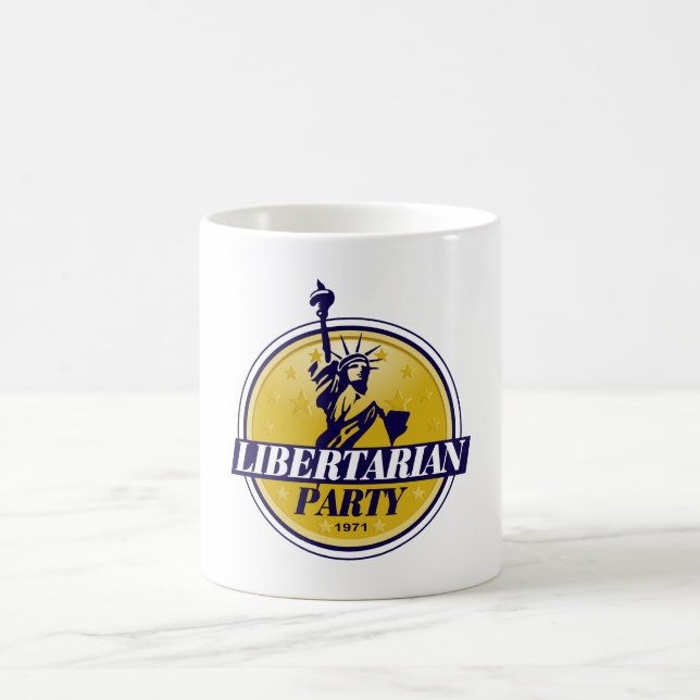 Liberalistisches politisches Party-Logo Kaffeetasse (Mittel)