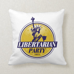 Liberalistisches politisches Party-Logo Kissen