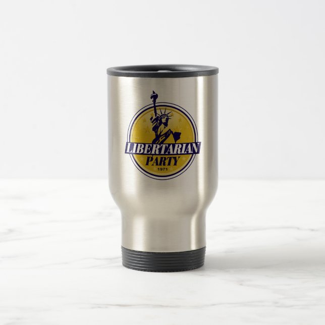 Liberalistisches politisches Party-Logo Reisebecher (Mittel)