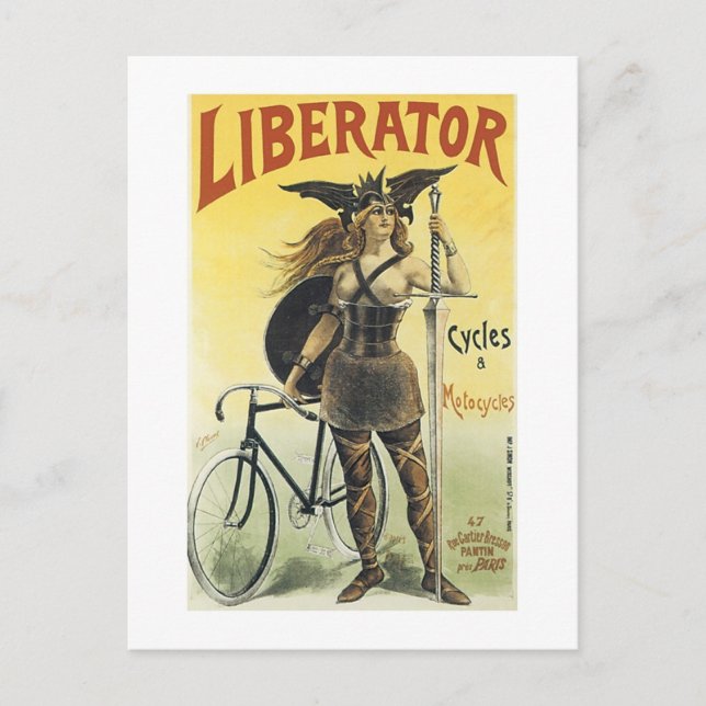 Liberator-Zyklen und Motorräder Postkarte (Vorderseite)