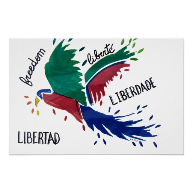 Liberdade Arara Poster (Vorderseite)