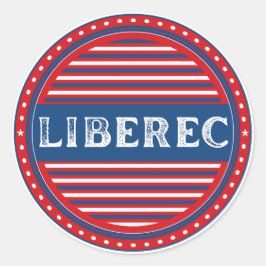 Liberec City Pride Emblem – Tschechische Identität Runder Aufkleber