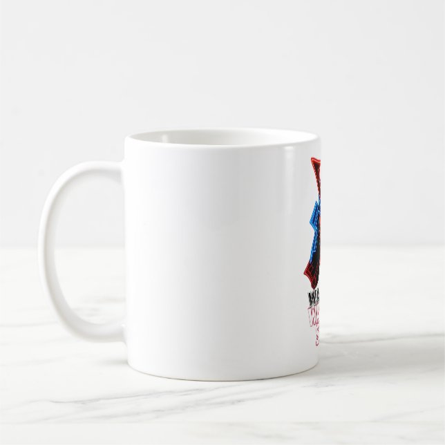 Libérer l'esprit guerrier Neon Samurai Masque Mug (Gauche)