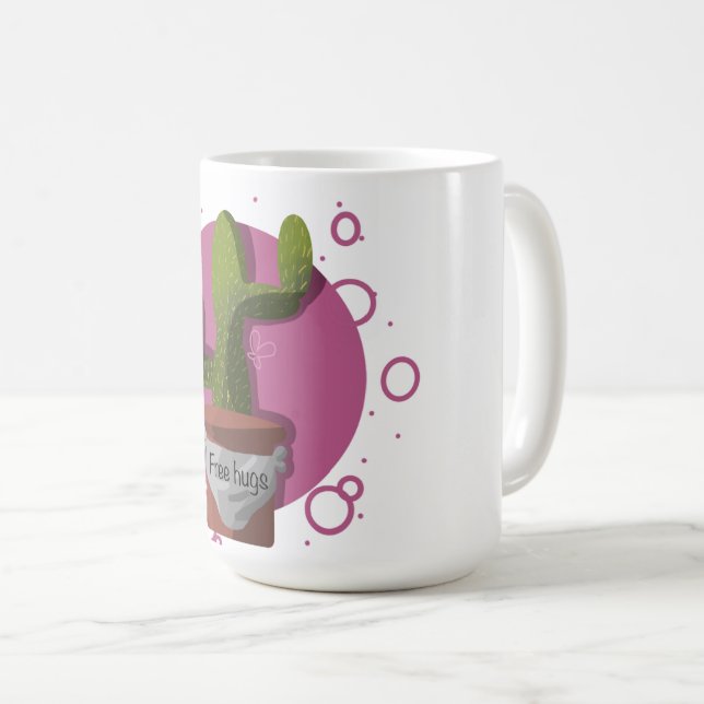 Libérez la tasse de cactus d'étreintes (Devant droit)