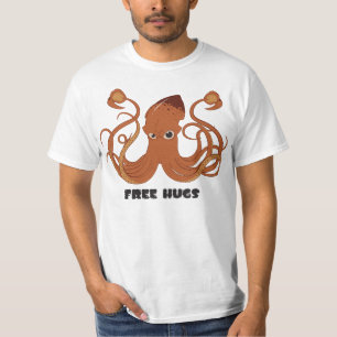 Libérez le T-shirt de valeur de calmar d'étreint