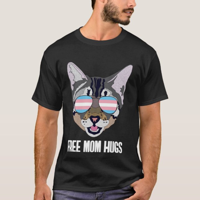 Libérez Maman Hugs Funny Chat Trans Pride Pullover (Devant)